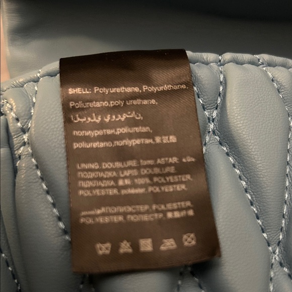 Badgley Mischka Quilted Messenger in Gorgeous Tiffany Blue NWT $149 Retail - Picture 6 of 10